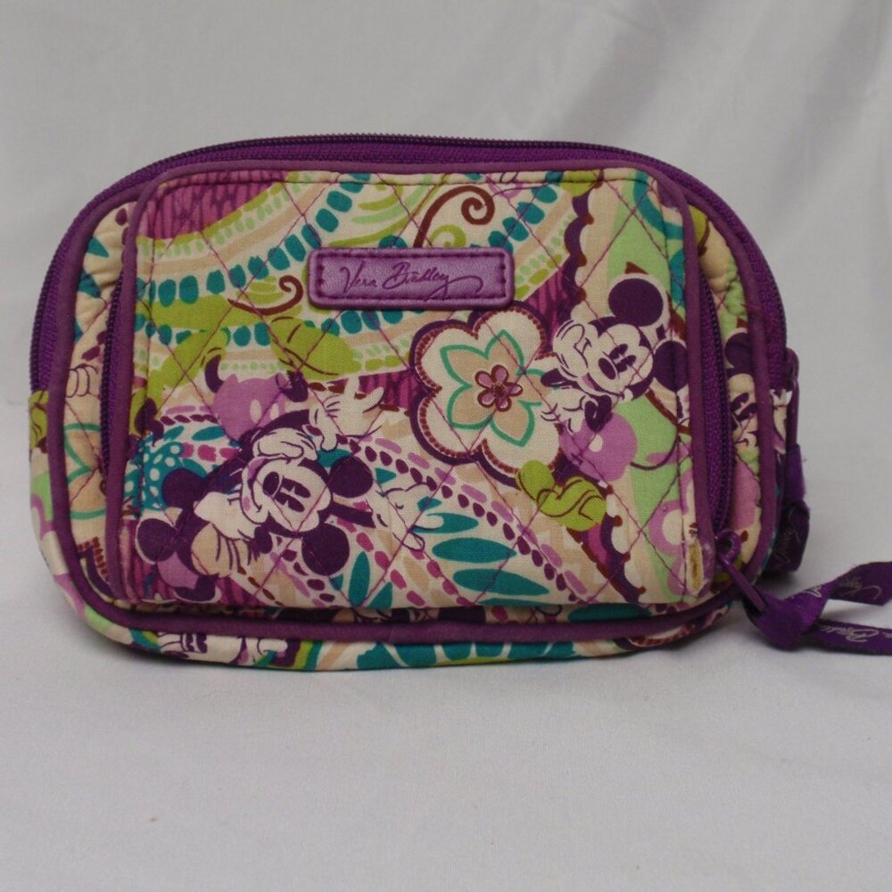 Vera Bradley Mickey Mouse Minnie Mouse Wallet 7" Wide 5" Tall Some Wear